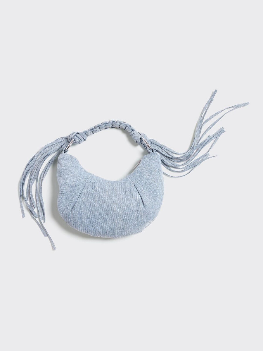 cocoon denim micro bag