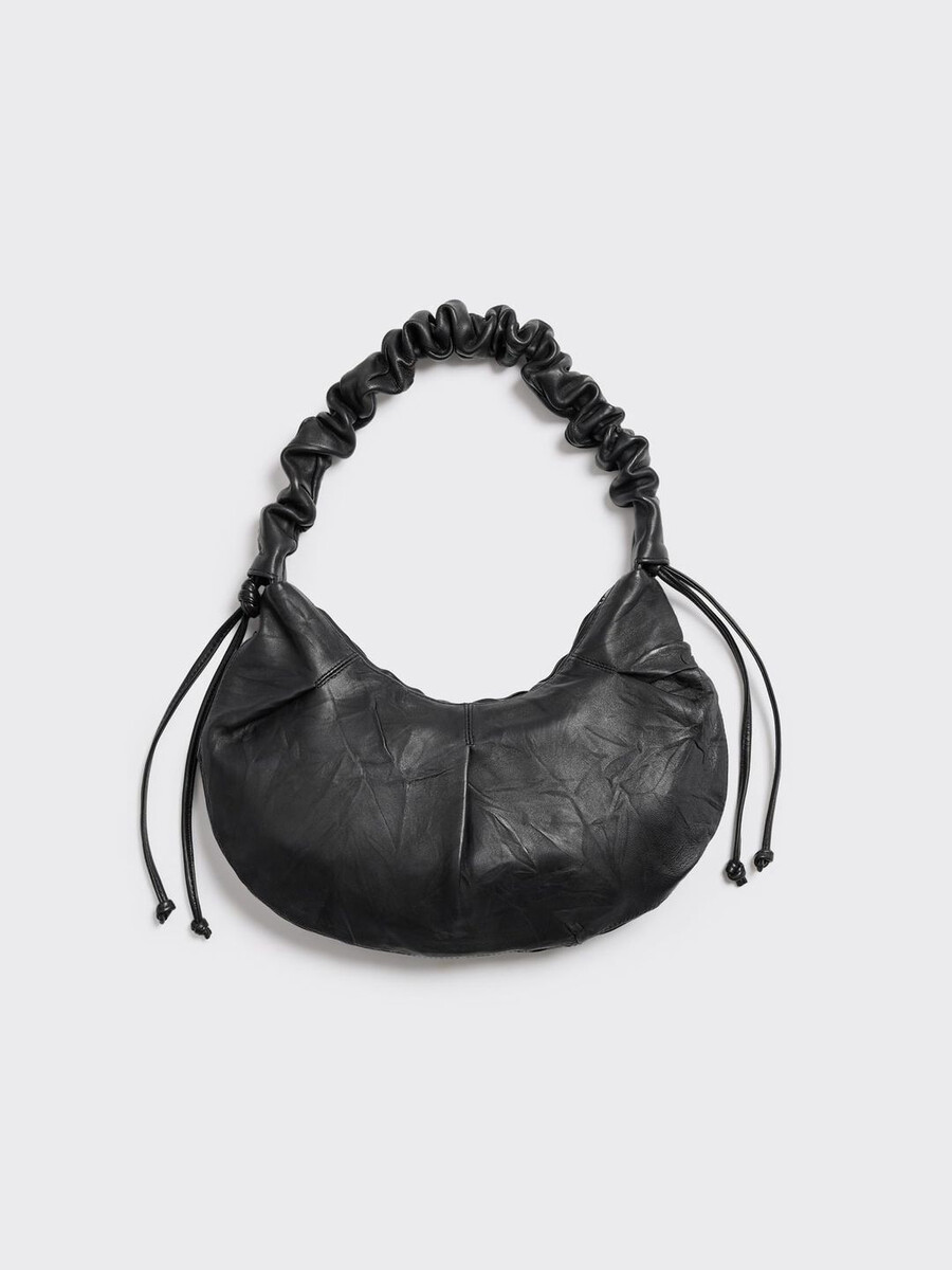 leni slouchy leather cocoon bag