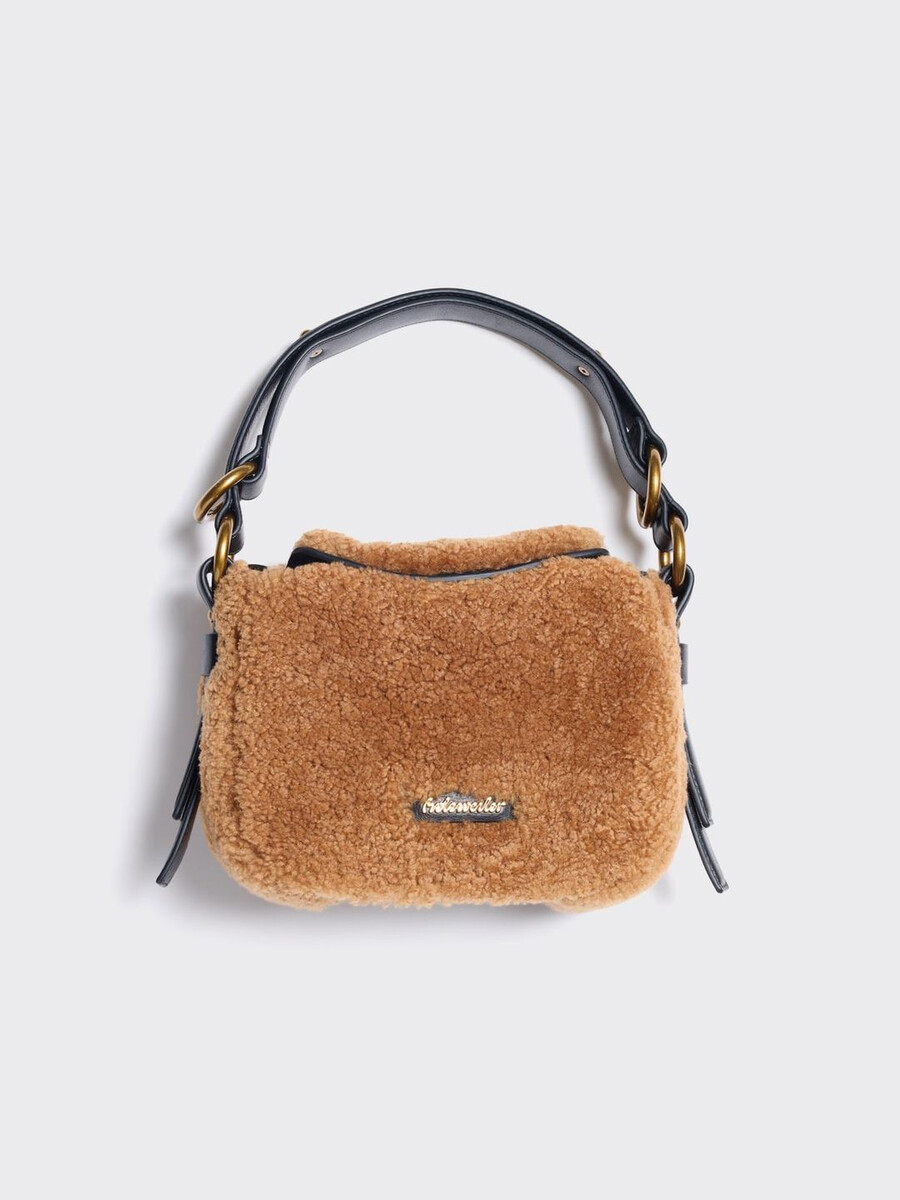 bud mini shearling bag