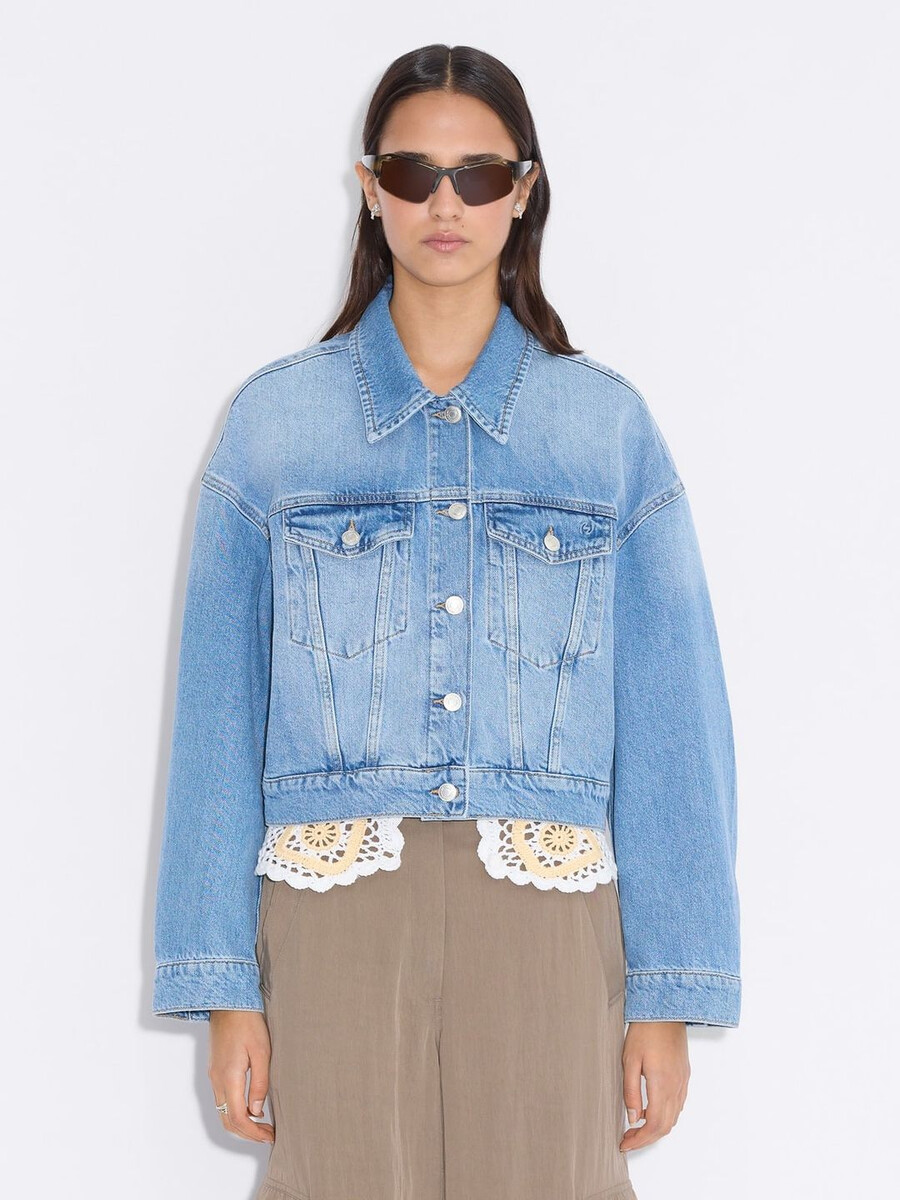 cropped denim jacket