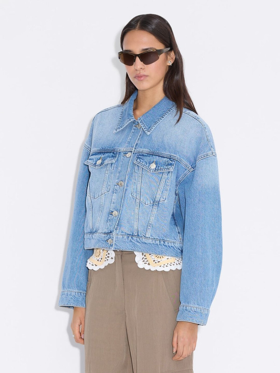 cropped denim jacket