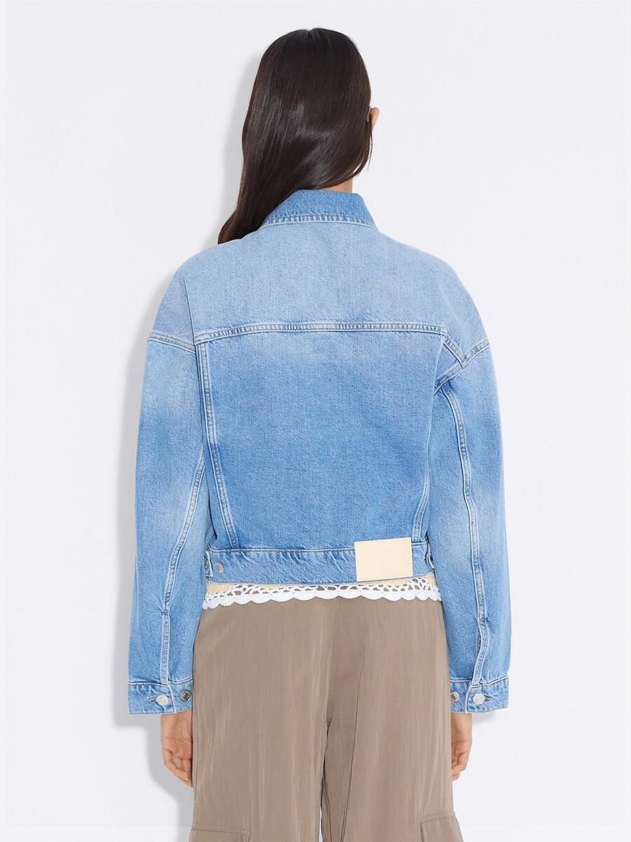 cropped denim jacket