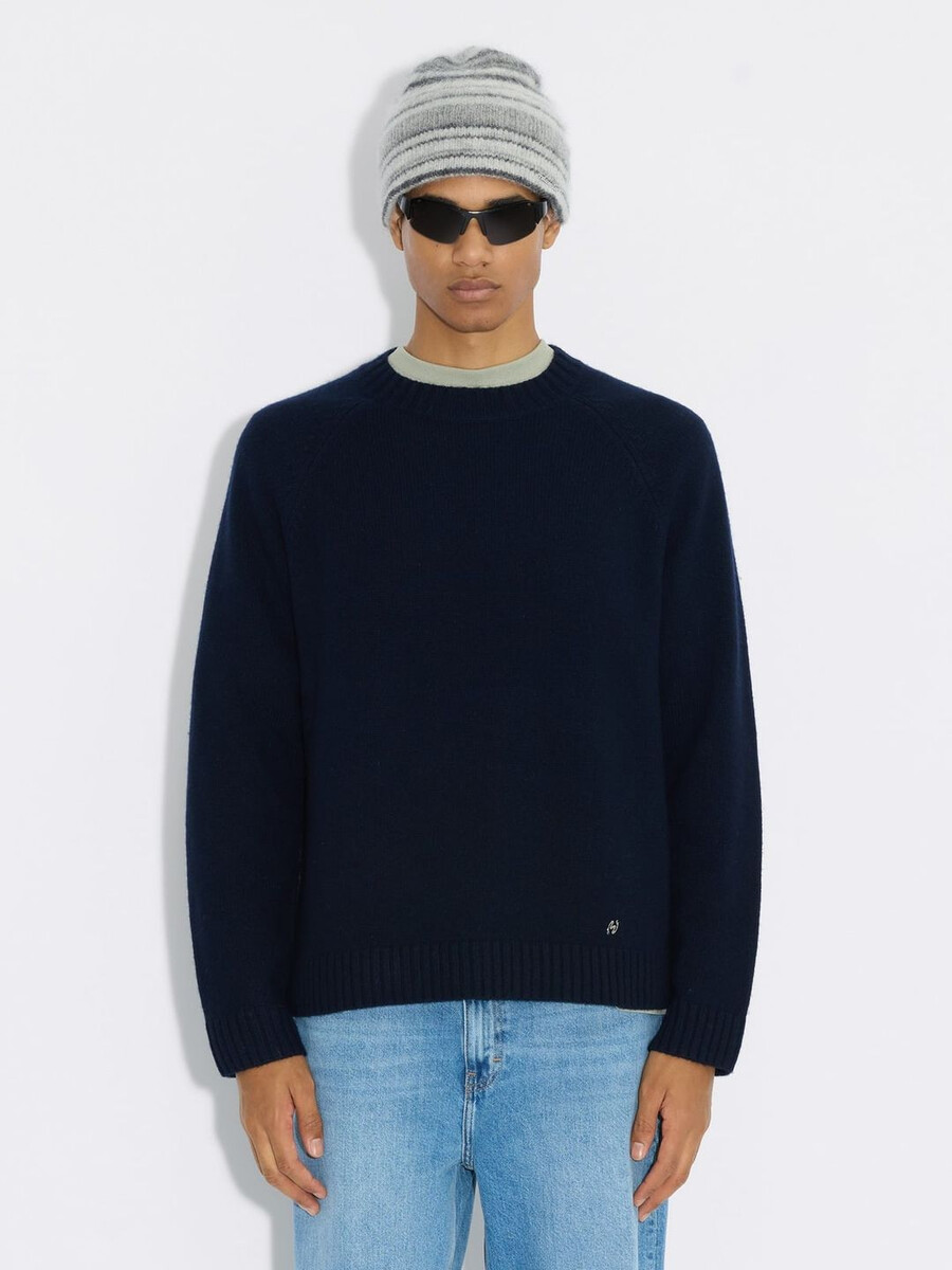 fluffy alpaca stripe beanie