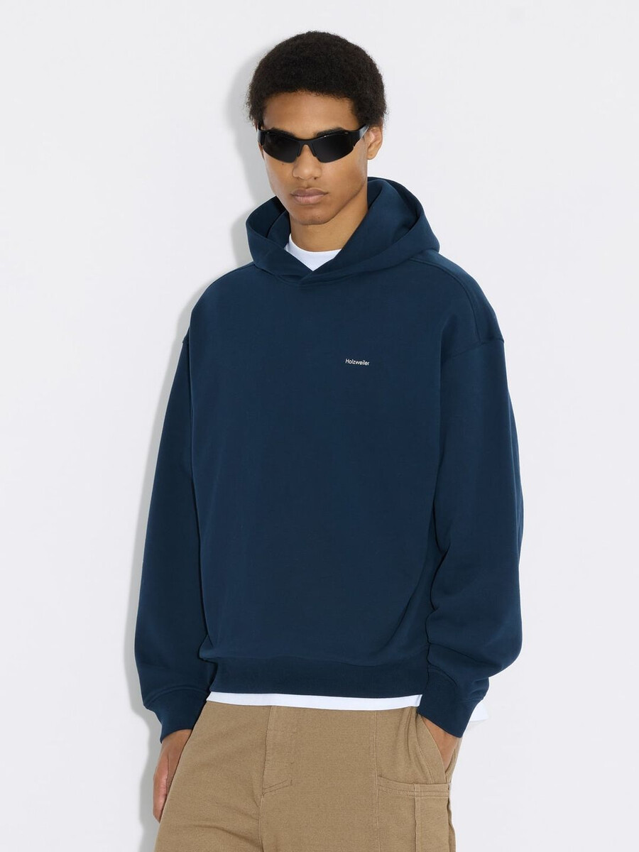 relaxed logo hoodie