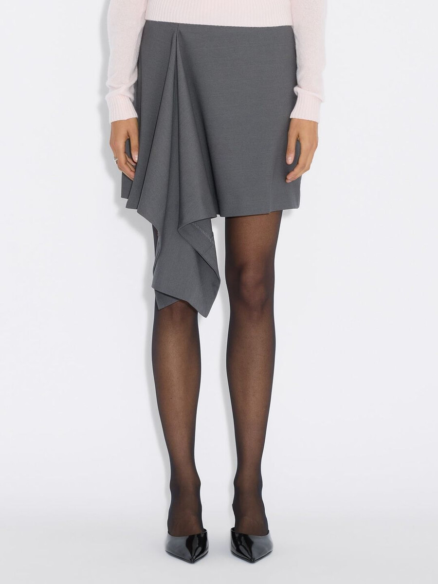 beau pleat short skirt