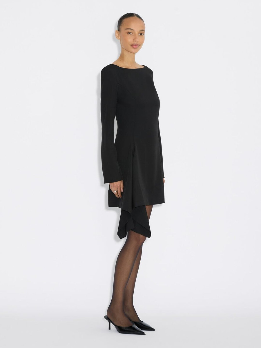 beau pleat short dress