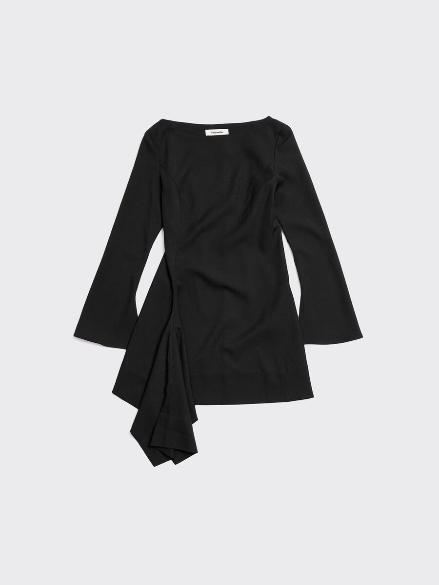 beau pleat short dress