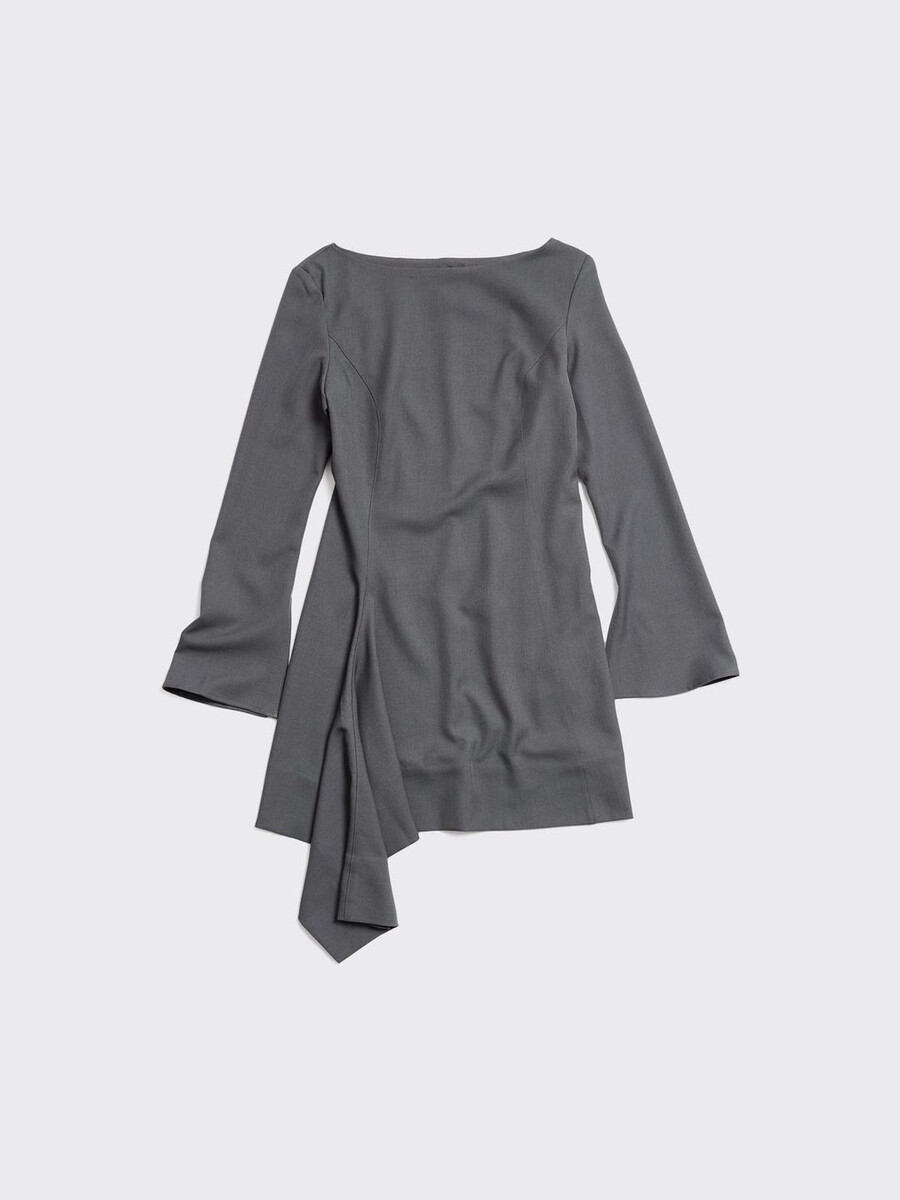 beau pleat short dress