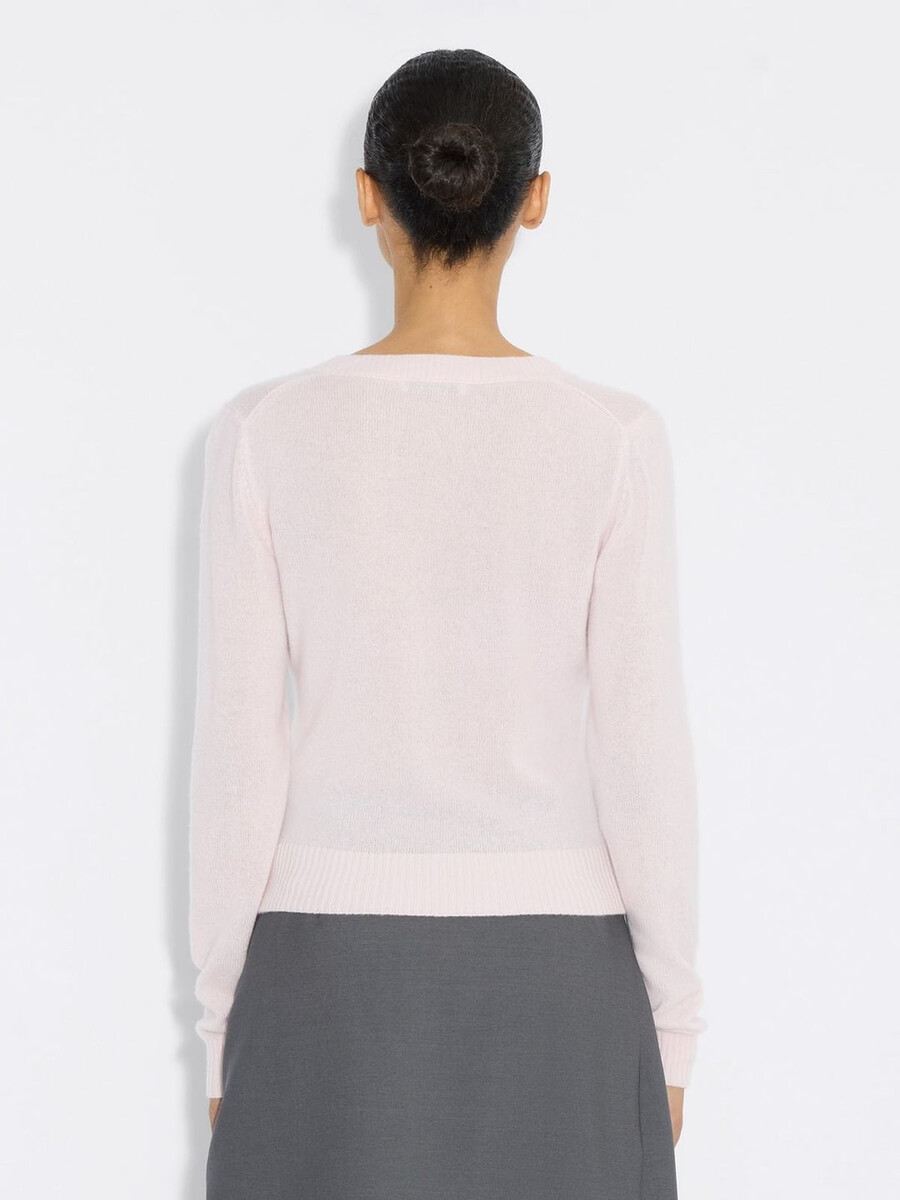 slim cashmere v-neck sweater