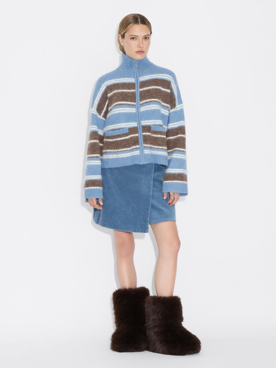 tine stripe cardigan