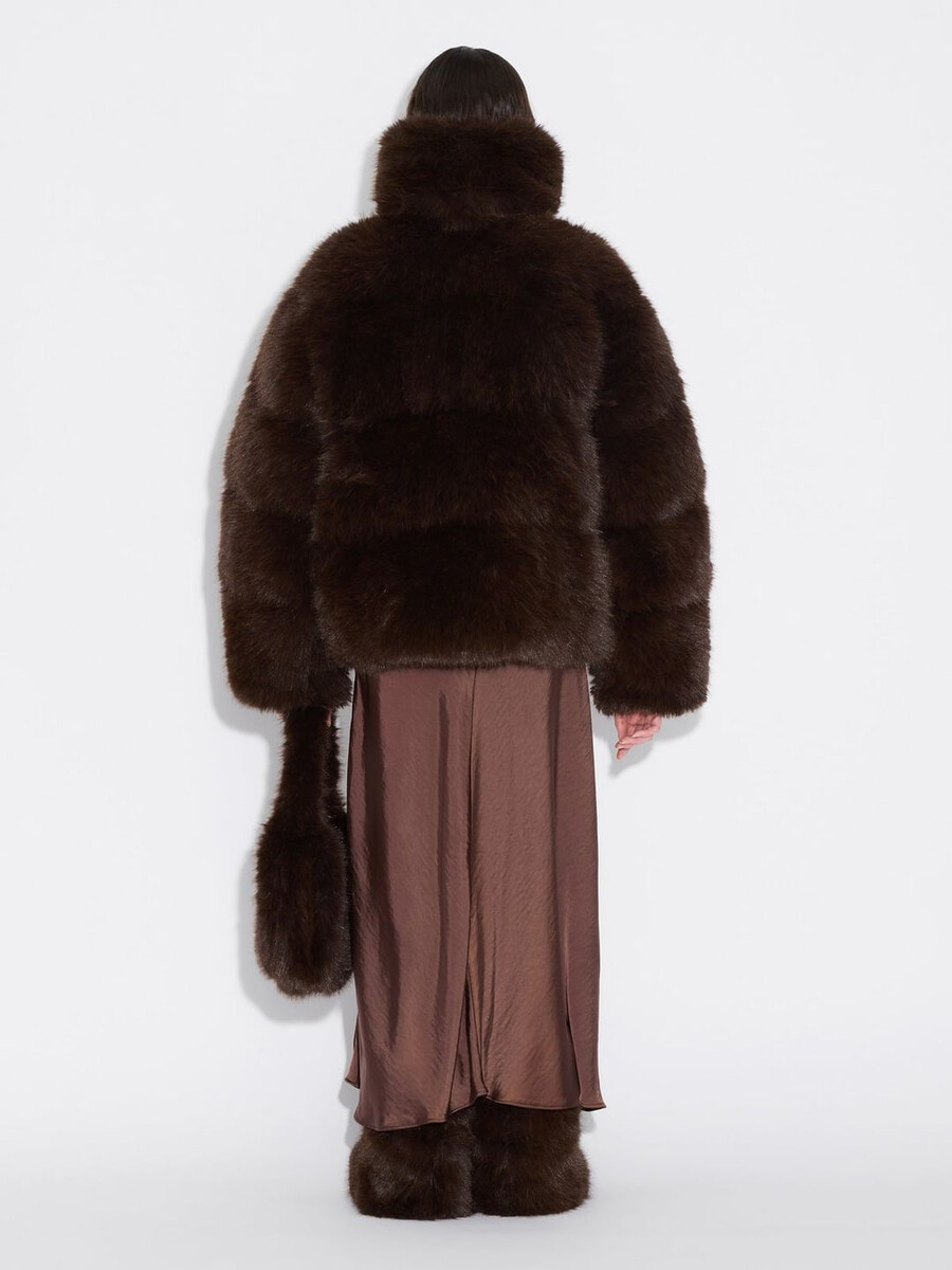 steilia faux fur down jacket