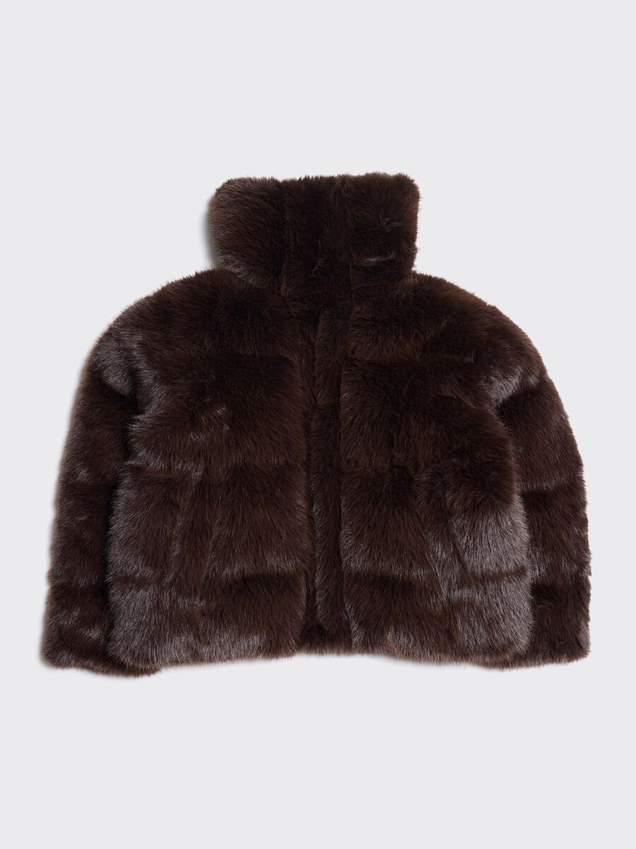 steilia faux fur down jacket